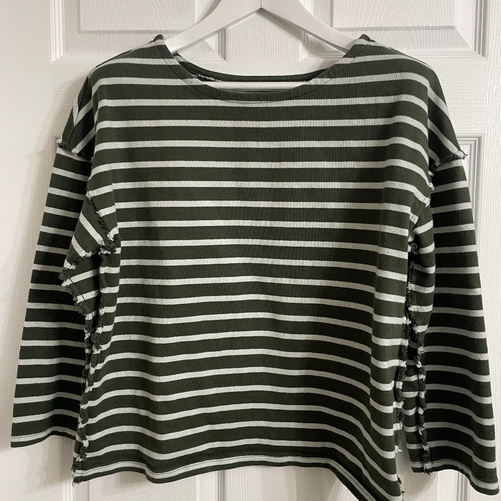 Madewell long sleeve cotton pulliver